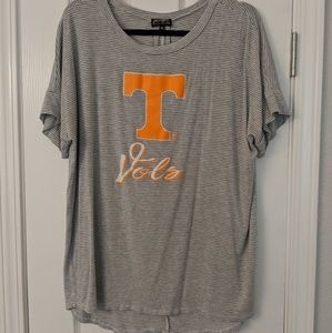 Women's Tennessee Volunteers Striped Dolman Tee XL